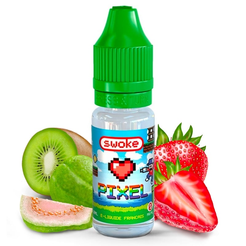 E liquide Pixel Swoke | Kiwi Goyave Fraise Cocktail de fruits