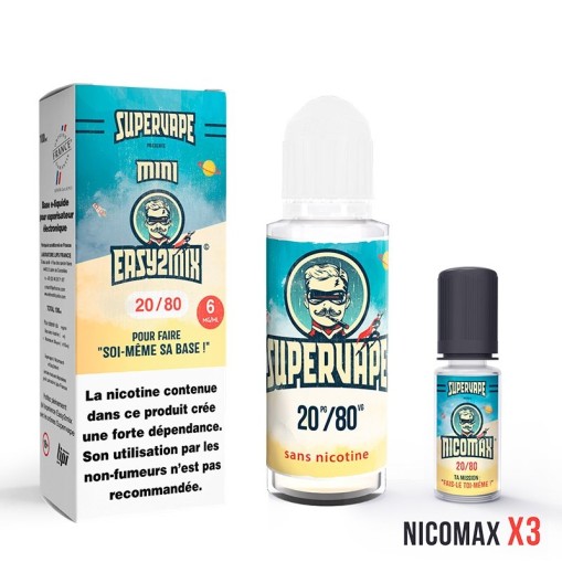 Pack DIY EASY2MIX Mini 20/80 Supervape  100 ml