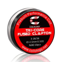 Pack 10 Tri-Core Fused Clapton Coilology