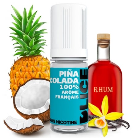 E liquide Pina Colada D'LICE | Ananas Noix de coco Rhum
