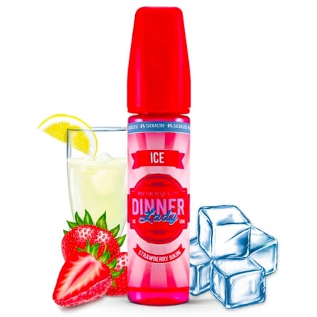 E liquide Strawberry Bikini Ice 0% Sucralose Dinner Lady 50ml