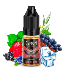 E liquide Rouge Super Fresh Demon Juice | Fruits rouges Raisin noir Anis Menthe Eucalyptus Frais