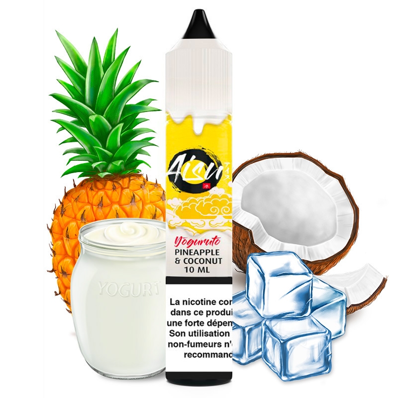 E liquide Pineapple & Coconut 0% Sucralose Aisu | Yaourt Ananas Noix de coco Frais