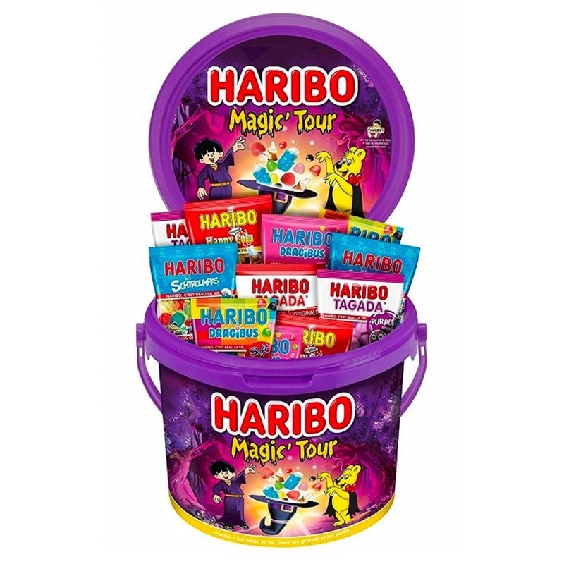 Bonbons en seau haribo