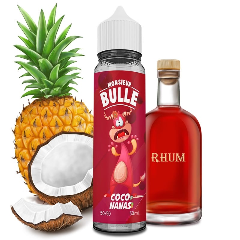 E liquide Coco Nanas Monsieur Bulle Liquideo 50ml