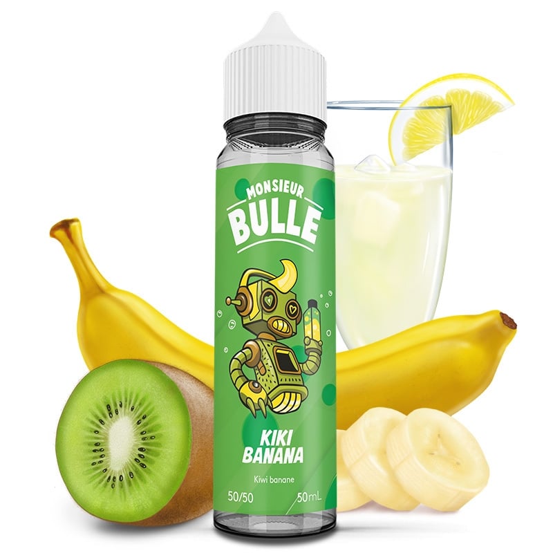 E liquide Kiki Banana Monsieur Bulle Liquideo 50ml