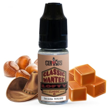 E liquide Lofty Classic Wanted | Noisette Tabac Caramel