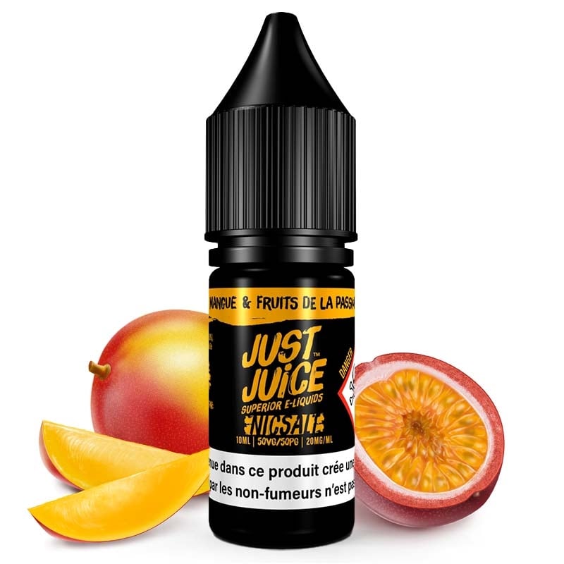 E liquide Mango & Passion Fruit Nic Salt Just Juice | Sel de Nicotine