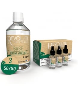 Pack 200 ml Base e liquide DIY Végétale 50/50 Revolute