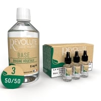 Pack 200 ml Base e liquide DIY Végétale 50/50 Revolute