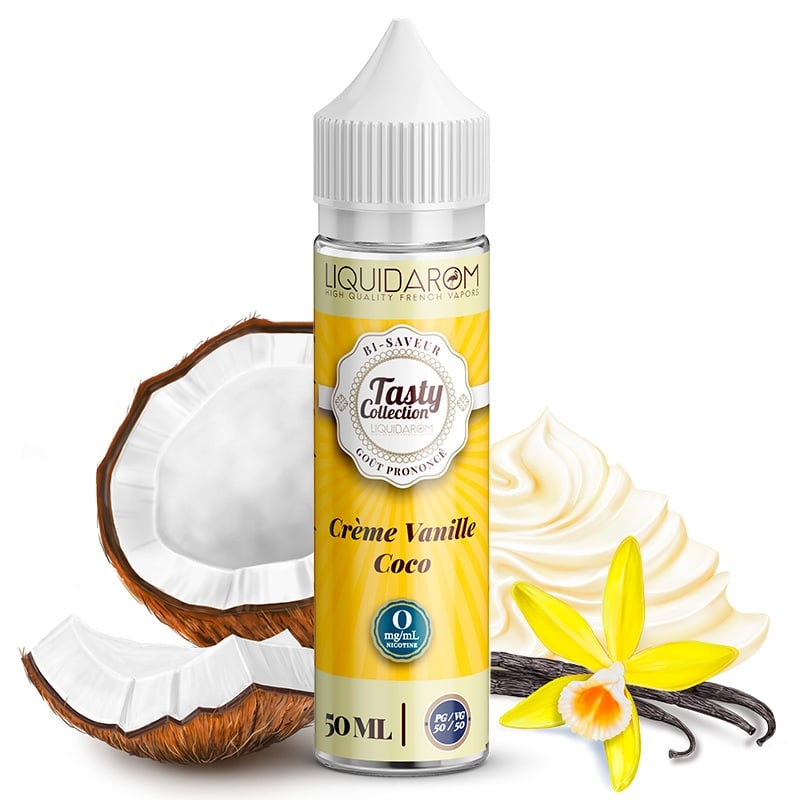 E liquide Crème Vanille Coco Tasty Collection 50ml