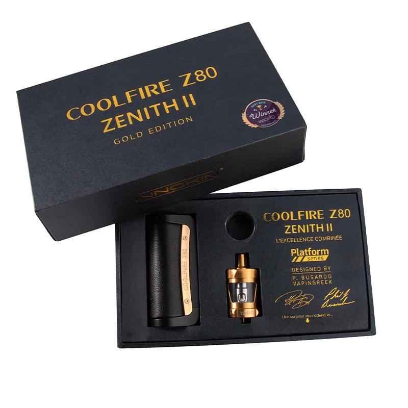 Kit CoolFire Z80 Gold Edition Innokin | Cigarette electronique CoolFire Z80 Gold Edition