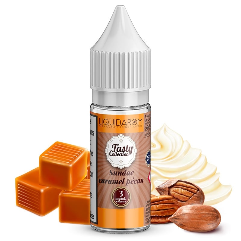 E liquide Sundae Caramel Pécan Tasty Collection | Crème glacée Caramel Noix de pécan