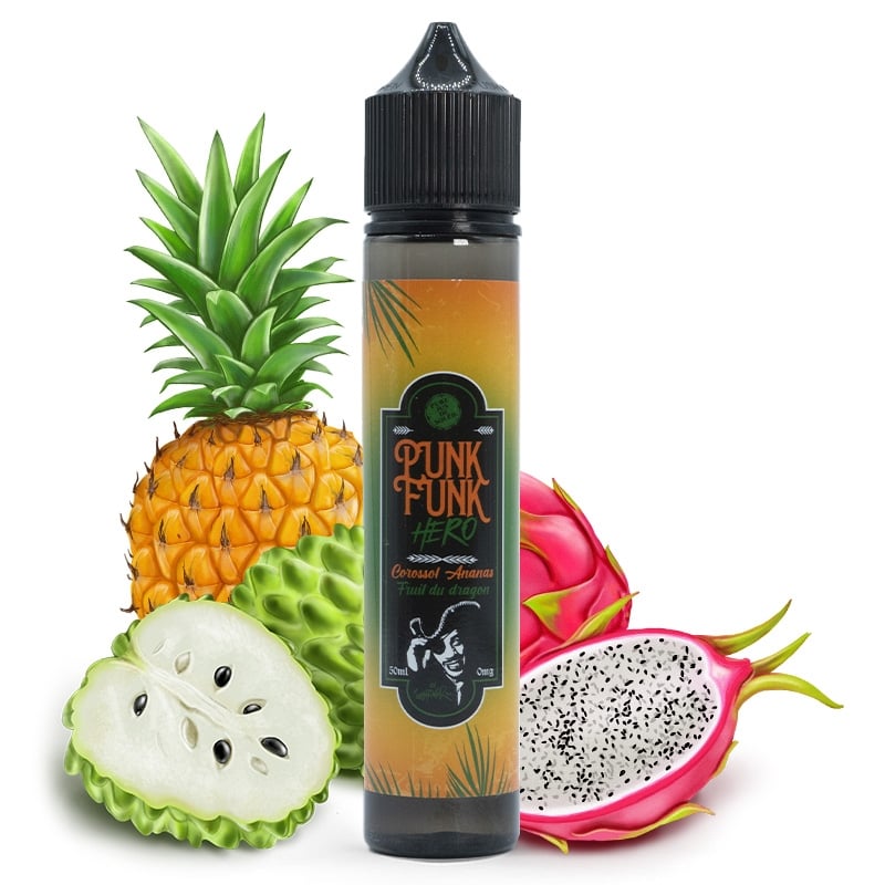 E liquide Corossol Ananas Fruit du Dragon Punk Funk Hero 50ml