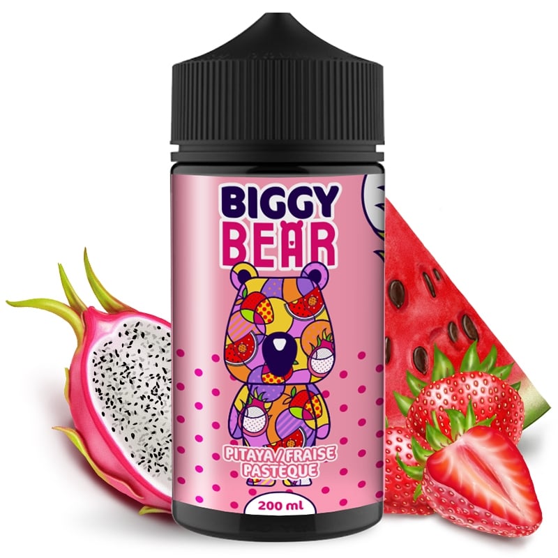 E liquide Pitaya Fraise Pastèque Biggy Bear 200ml