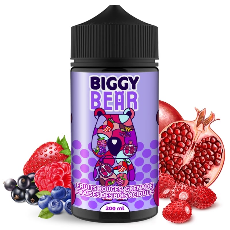 E liquide Fruits Rouges Grenade Fraises des Bois Biggy Bear 200ml