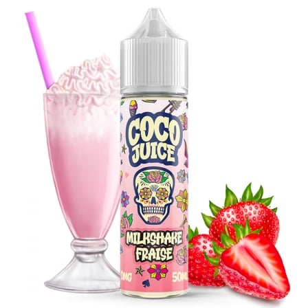 E liquide Milkshake Fraise Coco Juice 50ml