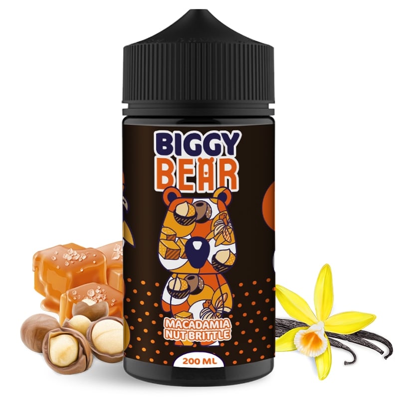 E liquide Macadamia Nut Brittle Biggy Bear 200ml