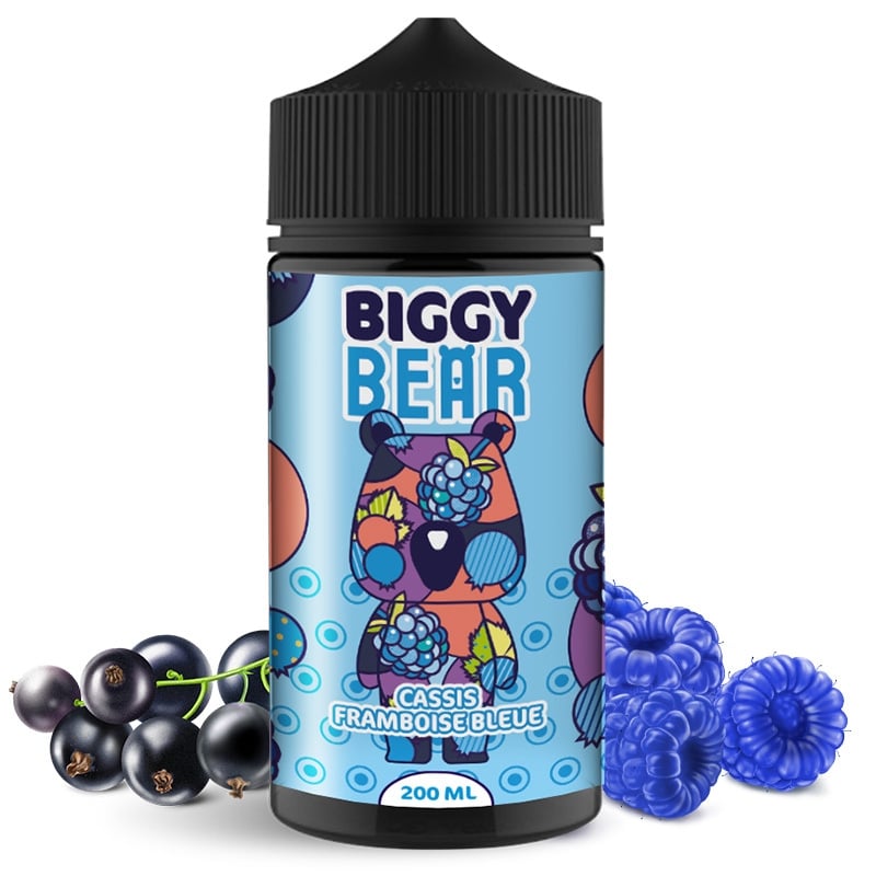 E liquide Cassis Framboise Bleue Biggy Bear 200ml