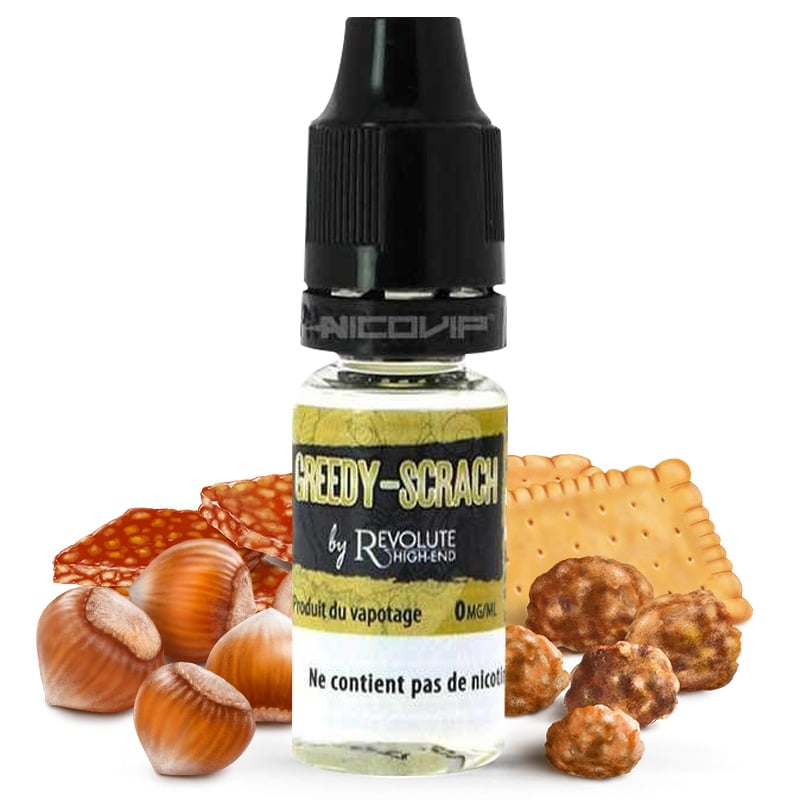 E liquide Greedy- Scrach Revolute | Noisette Praline Nougatine Biscuit