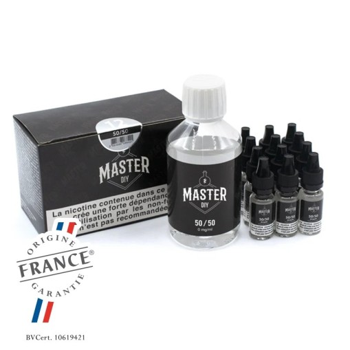 Pack 200 ml Base e liquide DIY 50/50 Master e liquide DIY