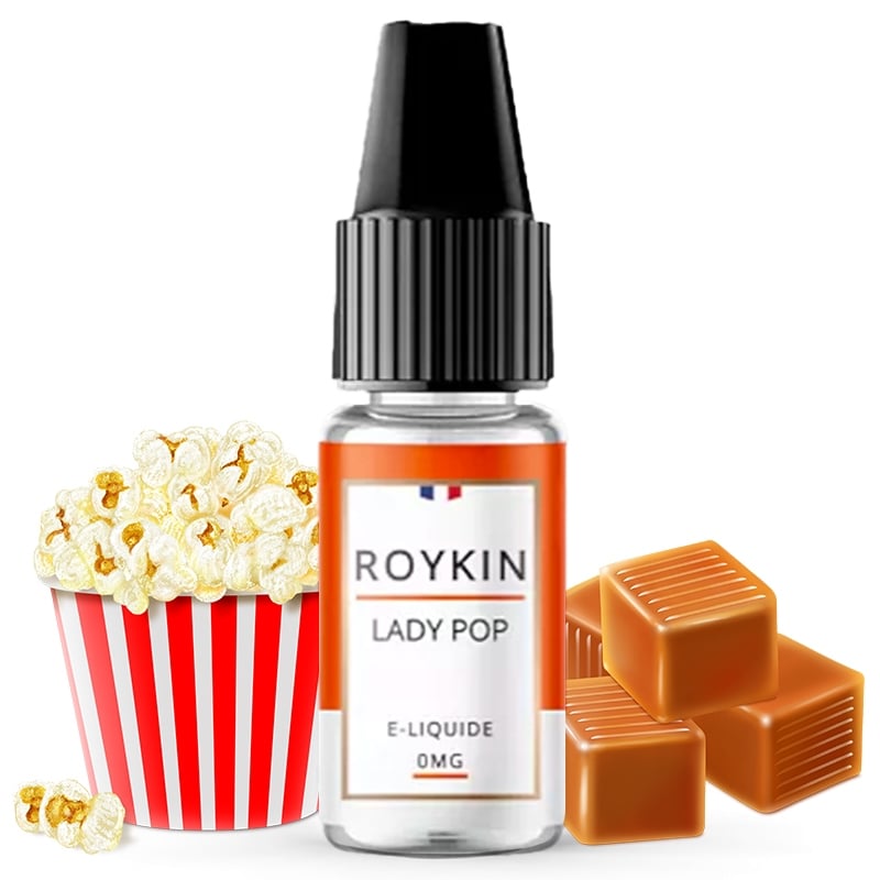 E liquide Lady Pop Roykin | Pop corn Caramel