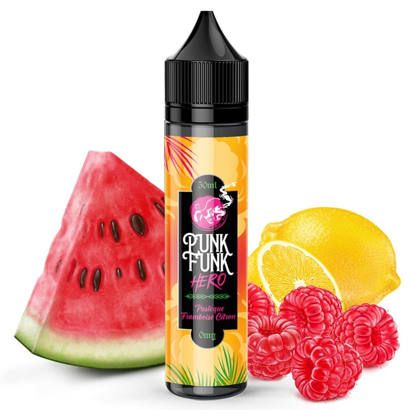 E liquide Pastèque Framboise Citron Punk Funk Hero 50ml