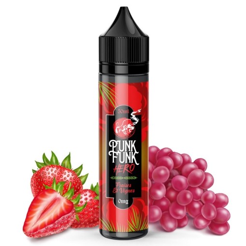 E liquide Fraises et Vignes Punk Funk Hero 50ml