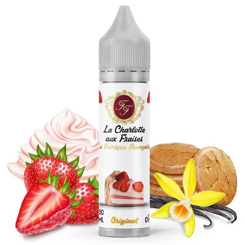 E liquide La Charlotte Fraises La Fabrique Française 50ml