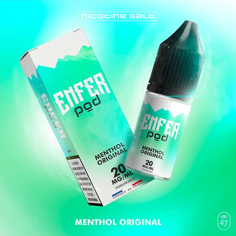 E liquide Menthol Original Salts Enfer Pod | Sel de Nicotine