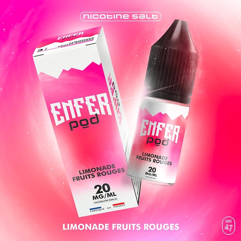 E liquide Limonade Fruits Rouges Salts Enfer Pod | Sel de Nicotine