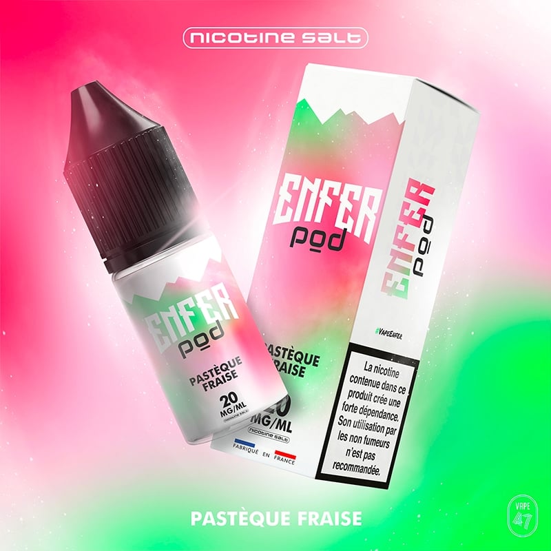 E liquide Pastèque Fraise Salts Enfer Pod | Sel de Nicotine