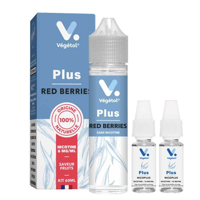 E-liquide Plus Red Berries Végétol 60ml