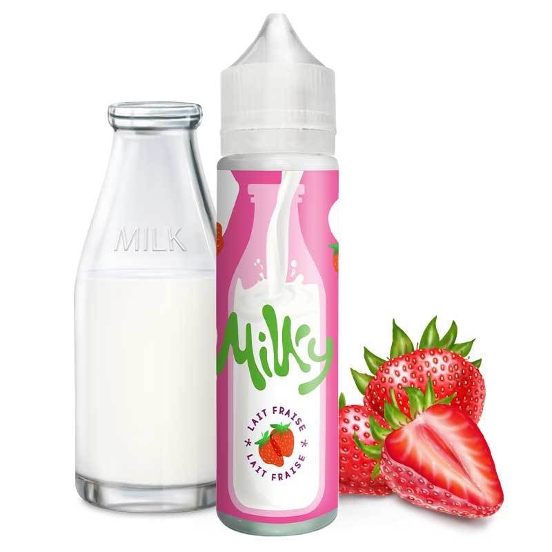 E-liquide Lait Fraise Milky 50ml