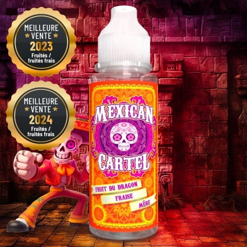 E-liquide Fruit du Dragon Fraise Mûre Mexican Cartel 50ml ou 100ml