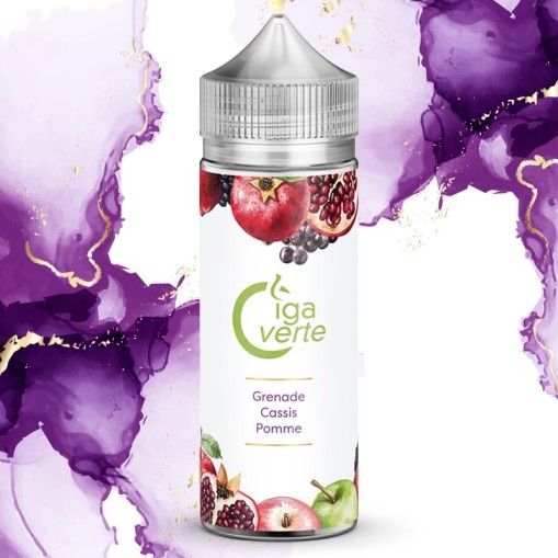 E-liquide Grenade Pomme Cassis Cigaverte 50ml ou 100ml