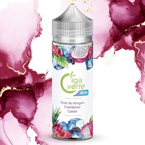 E-liquide Fruit du dragon Framboise Cassis Frais Cigaverte 50ml ou 100ml