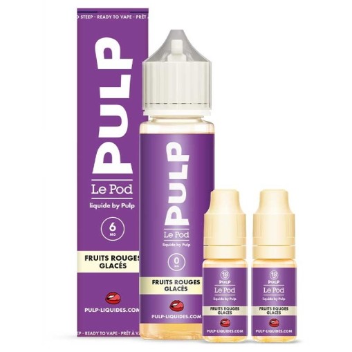 E-liquide Pack 60ml Fruits Rouges Glacés Le Pod liquide by PULP 60ml