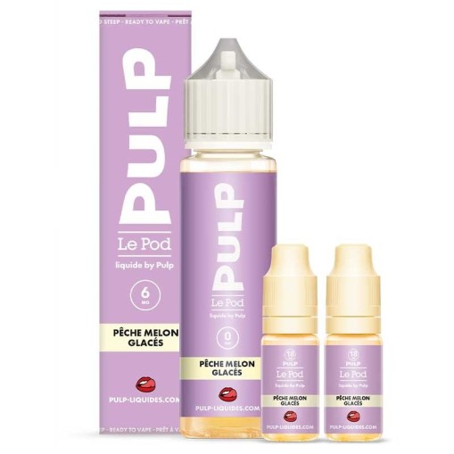 E-liquide Pack 60ml Pêche Melon Glacés Le Pod liquide by PULP 60ml