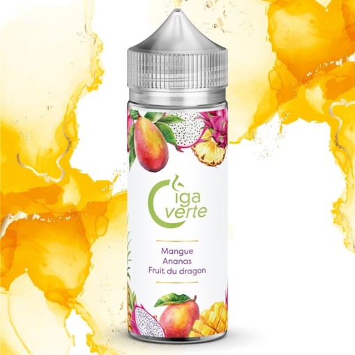 E-liquide Mangue Ananas Fruit du Dragon Cigaverte 50ml ou 100ml