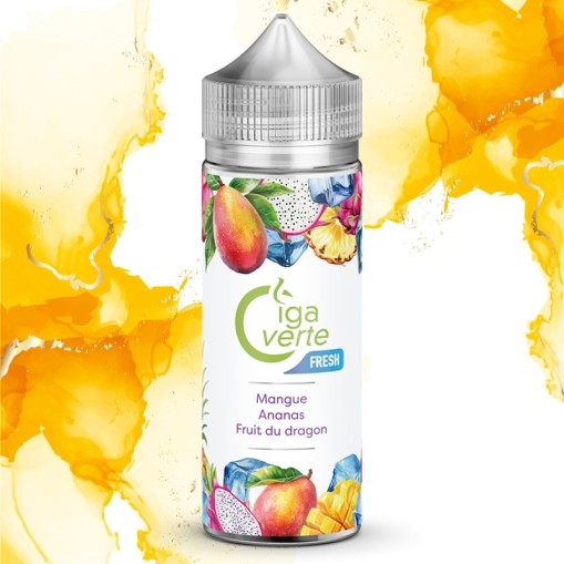 E-liquide Mangue Ananas Fruit du Dragon Frais Cigaverte 50ml ou 100ml