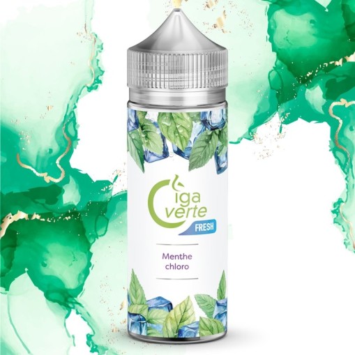 E-liquide Menthe Chloro Frais Cigaverte 50ml ou 100ml