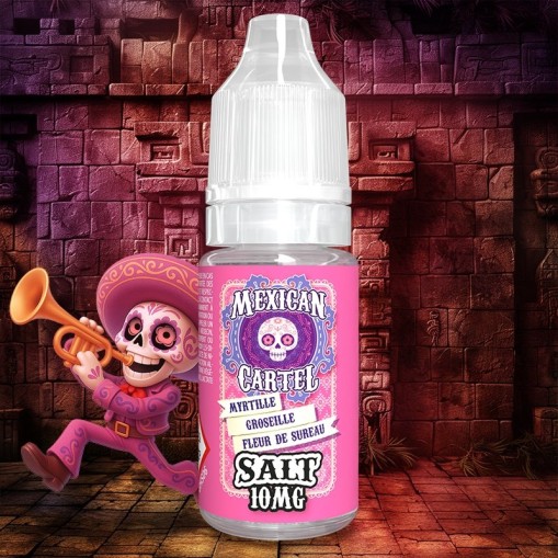 E-liquide Myrtille Groseille Fleur de Sureau Salt Mexican Cartel 10ml