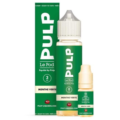 E-liquide Pack 60ml Menthe Verte Le Pod liquide by PULP 60ml