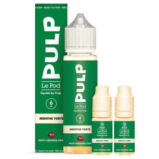 E-liquide Pack 60ml Menthe Verte Le Pod liquide by PULP 60ml