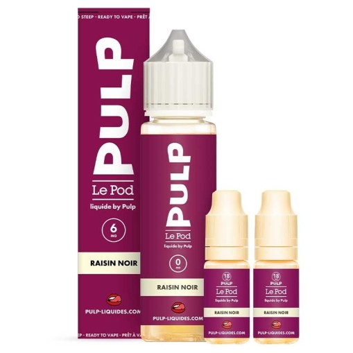 E-liquide Pack 60ml Raisin Noir Le Pod liquide by PULP 60ml