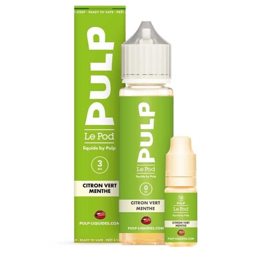 E-liquide Pack 60ml Citron Vert Menthe Le Pod liquide by PULP 60ml