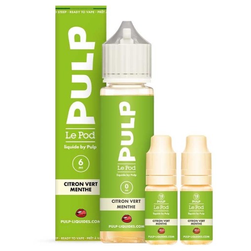 E-liquide Pack 60ml Citron Vert Menthe Le Pod liquide by PULP 60ml