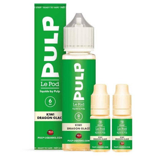 E-liquide Pack 60ml Kiwi Dragon Glacé Le Pod liquide by PULP 60ml