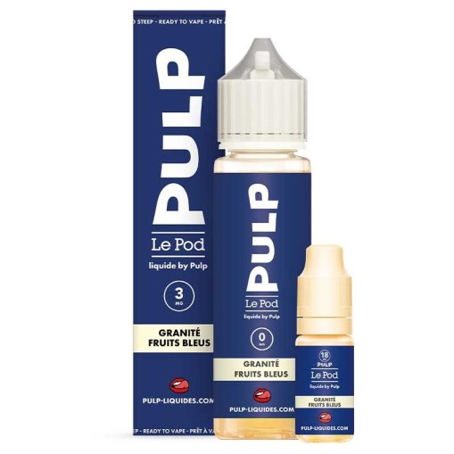 E-liquide Pack 60ml Granité Fruits Bleus Le Pod liquide by PULP 60ml